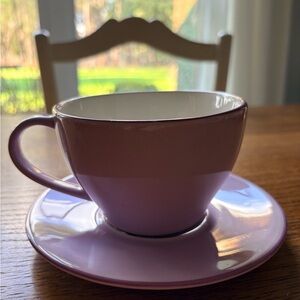 2006 Starbucks Lavender Coffee Mug and matching saucer- 12 oz cup.